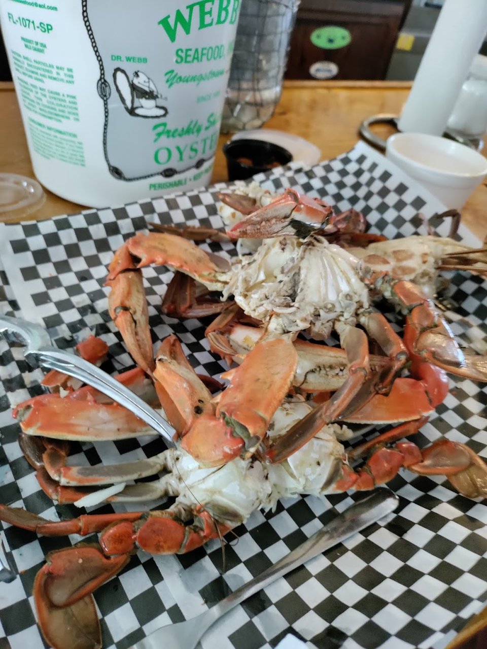 Steamed Blue Crabs